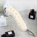 Shower Foaming Net Strip Plain 70g Nine Sections Loofah Stretchable Rub