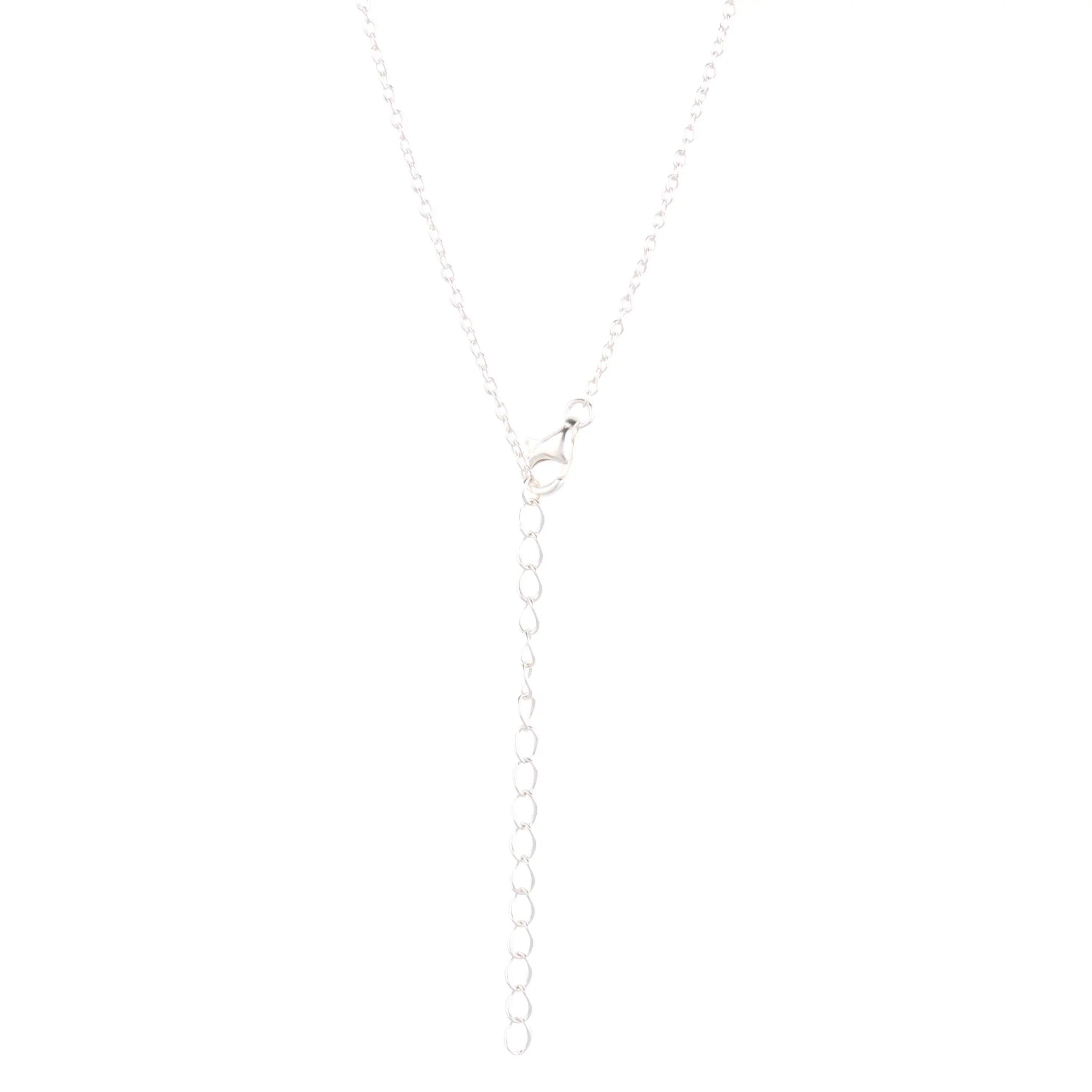 925 Sterling Silver Necklace Red Heart Pendant-3