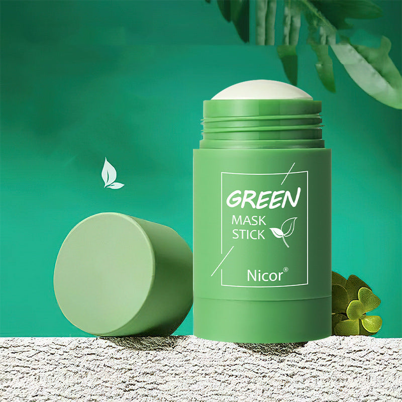 Cleansing Green Tea Mask Clay Stick Oil Control Anti-Acne Whitening Seaweed Mask Skin Care-2