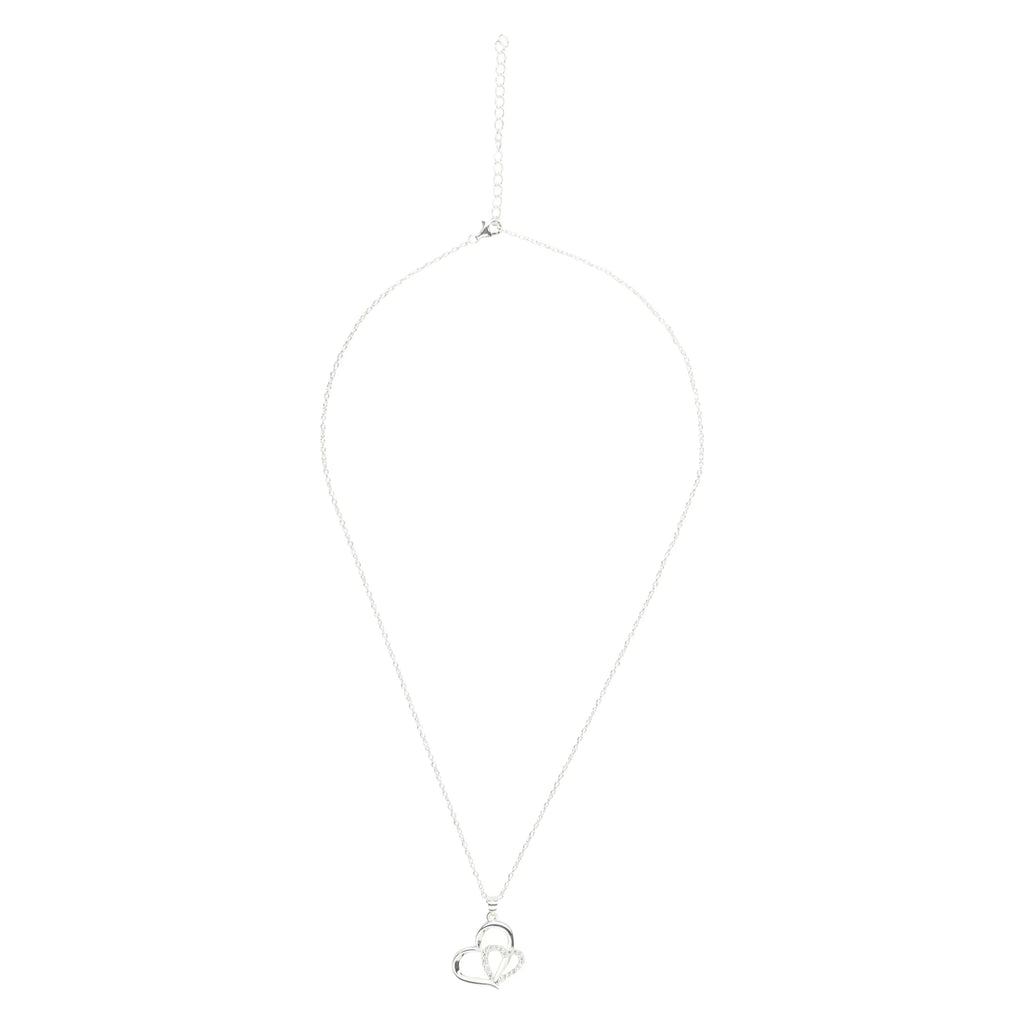 Eternity Necklace Love Heart Pave Necklace-3