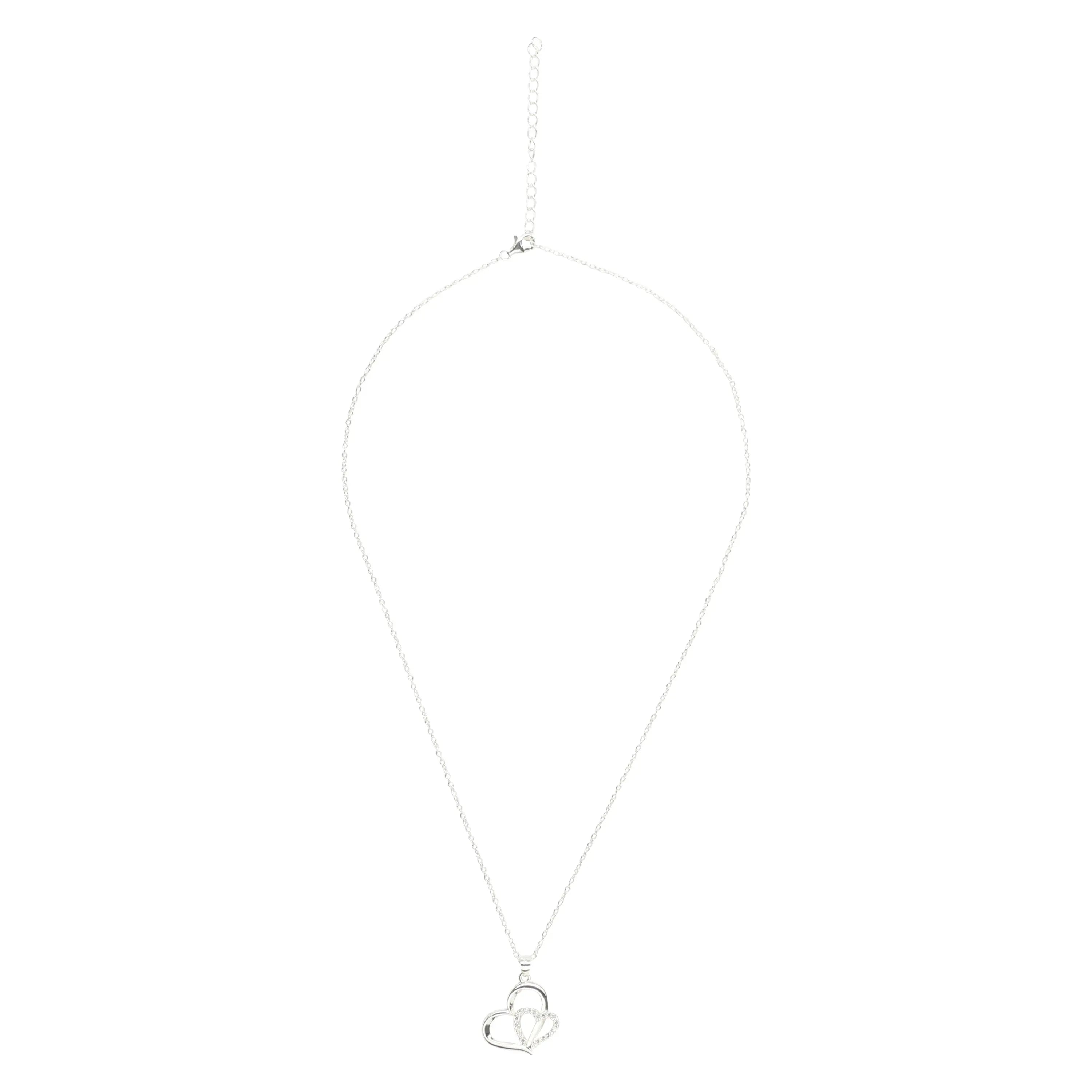 Eternity Necklace Love Heart Pave Necklace-3