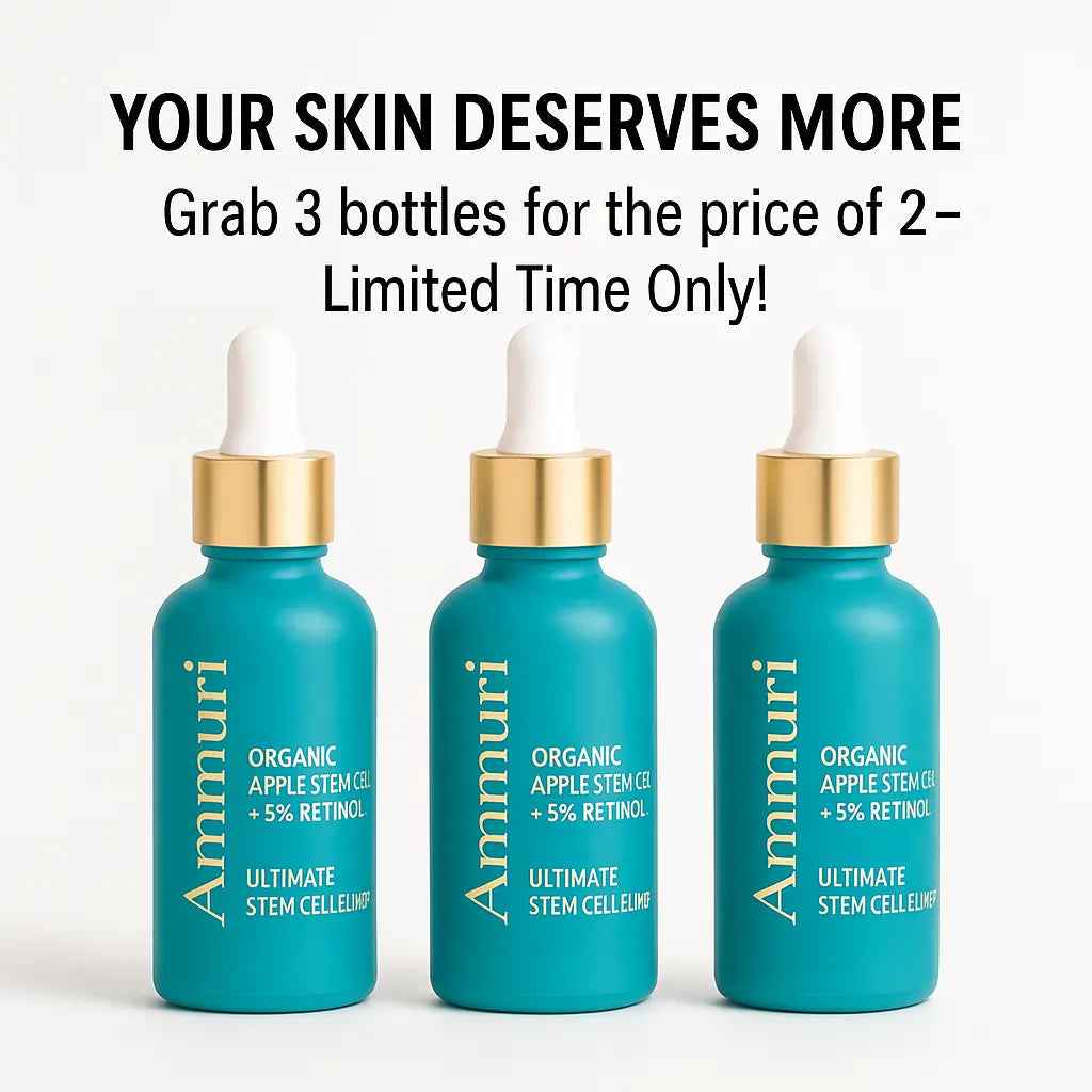 24-Hour Retinol 5% Serum with Apple Stem Cell | Anti-Ageing & Skin Renewal | Ammuri Beauty