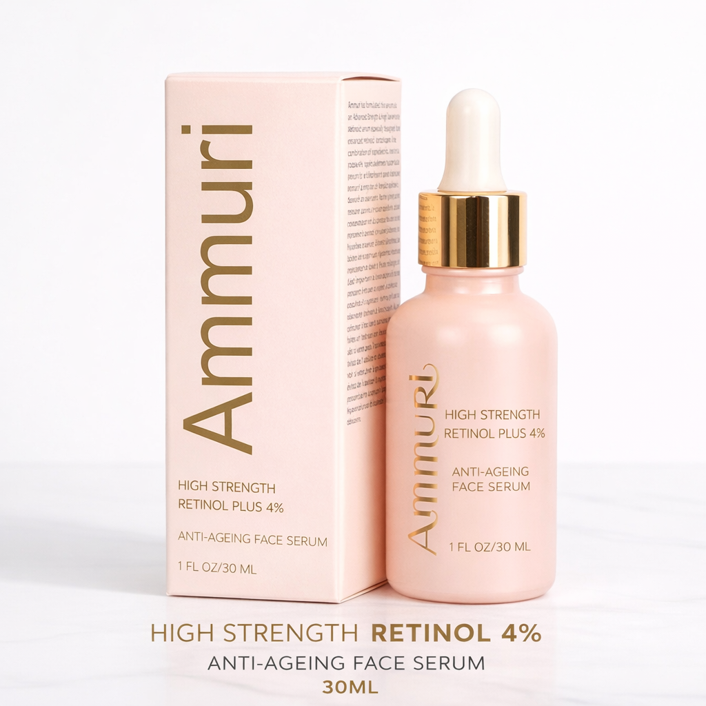 High Strength Retinol 4% Serum for Wrinkles & Dark Spots (30ml) | Ammuri-1
