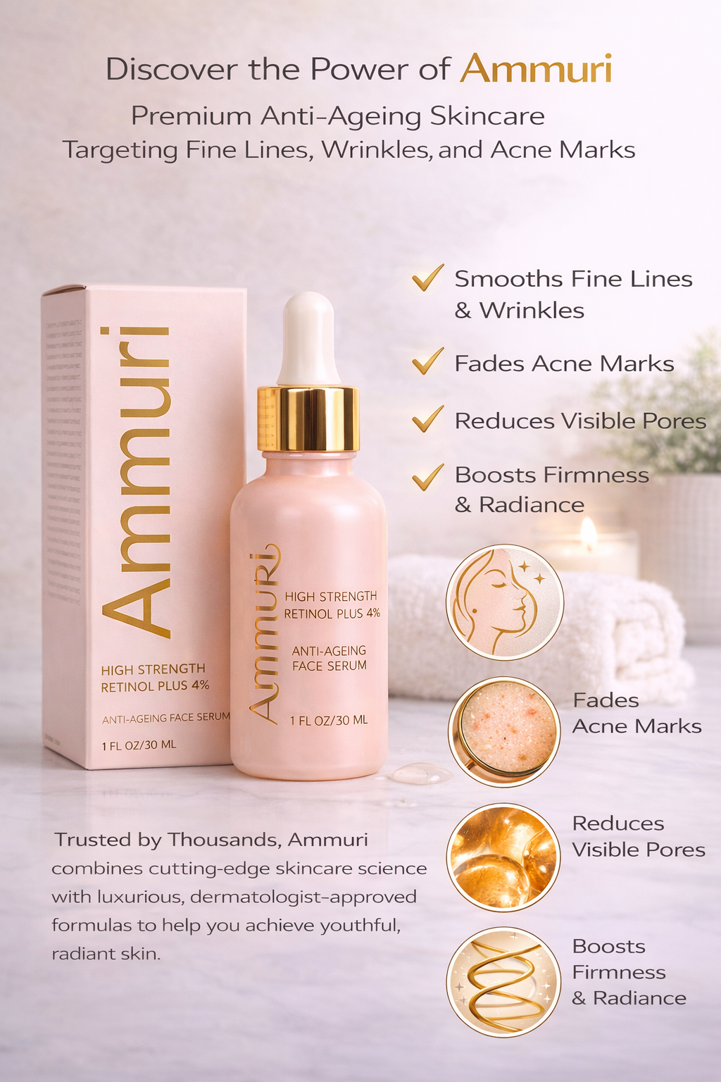 High Strength Retinol 4% Serum for Wrinkles & Dark Spots (30ml) | Ammuri-2