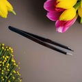 Precision Tweezers for Perfect Brows – Slanted Tip, Stainless Steel & Pro Control | Cruelty Free, Organic, Paraben Free, Vegan