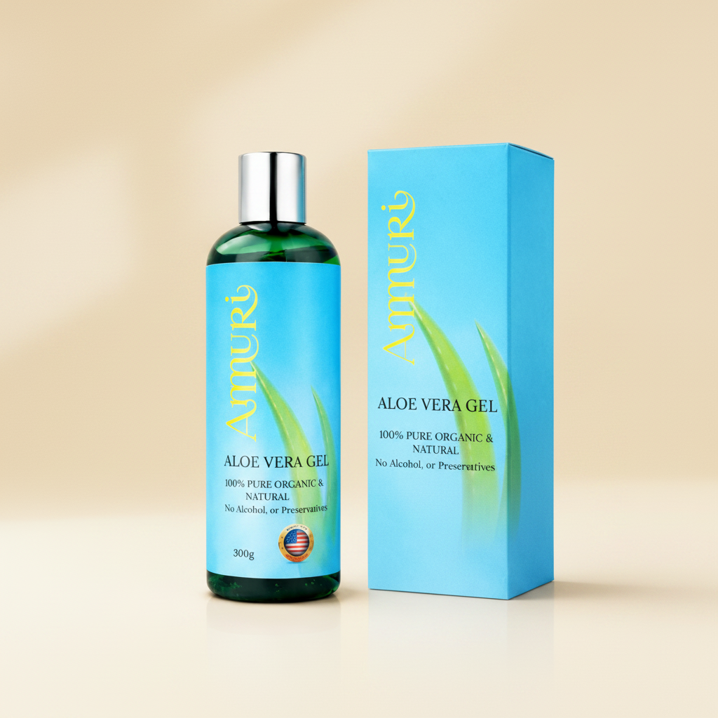 Organic Aloe Vera Gel for Natural Skin Relief & Hydration | Ammuri-0