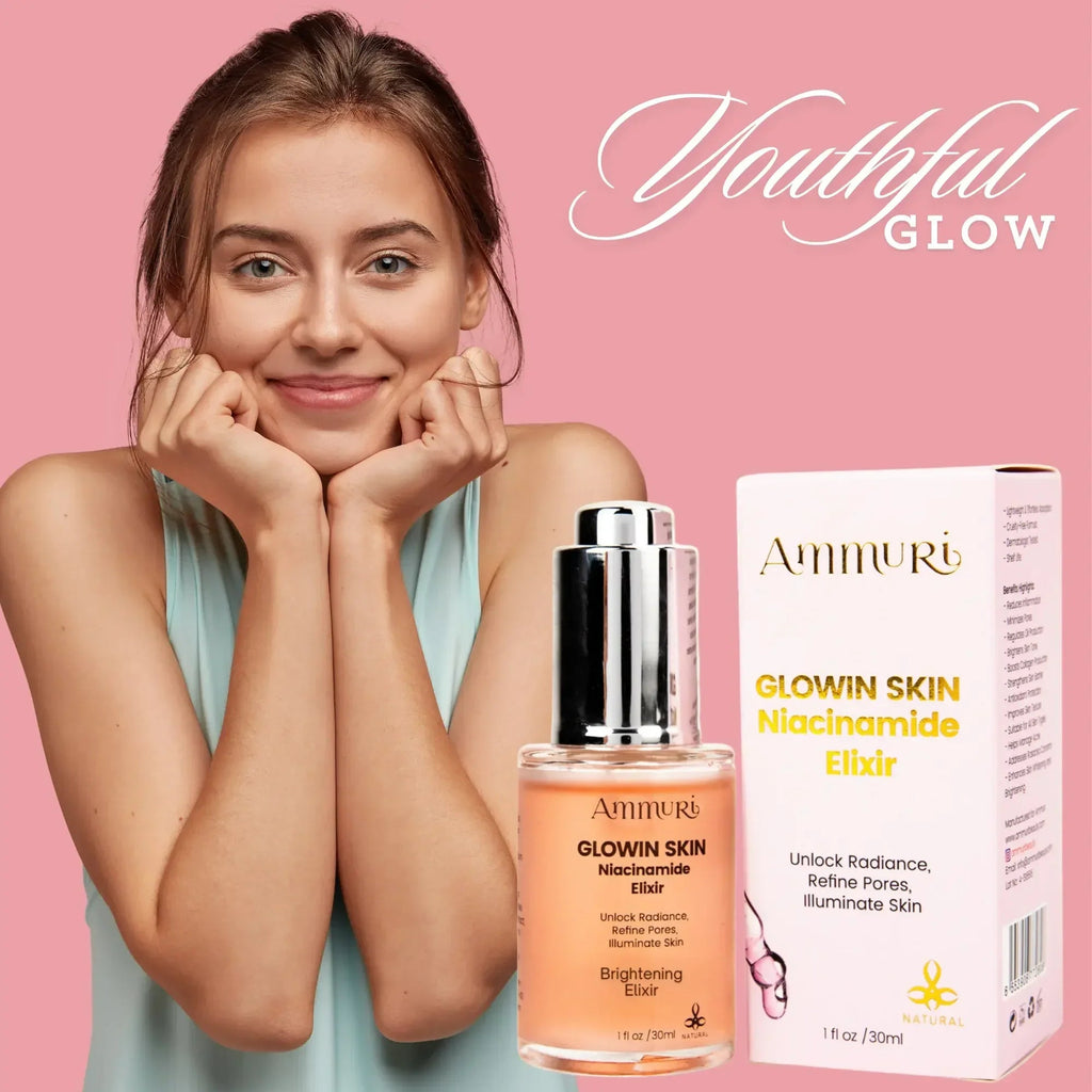 Niacinamide Brightening Face Serum for Dark Spots & Uneven Skin Tone | Ammuri-4