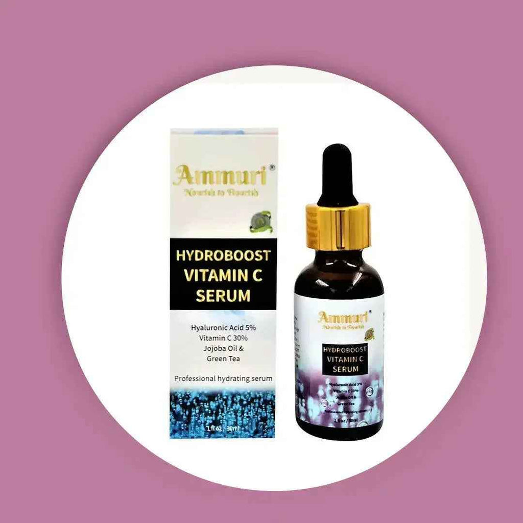 Hyaluronic Acid & Vitamin C Anti-Ageing Serum for Deep Hydration | Ammuri