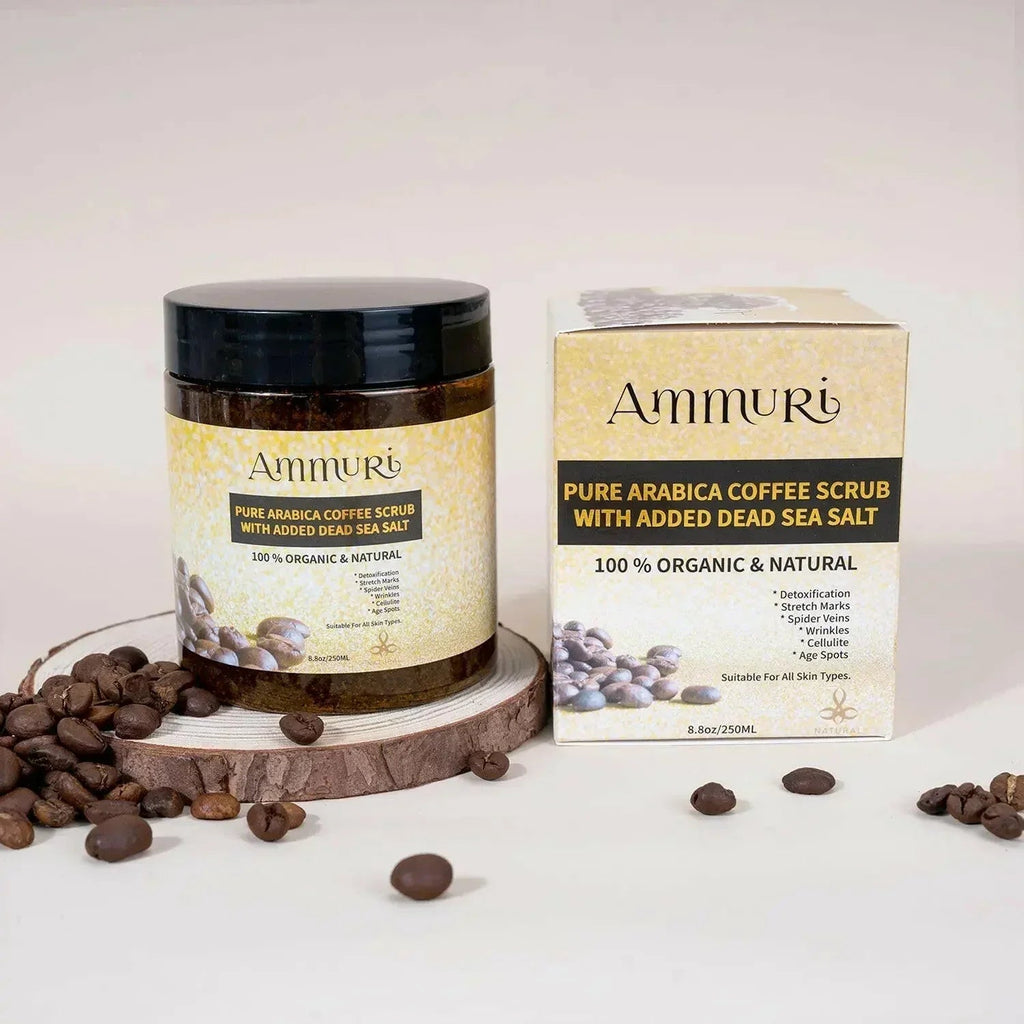 Organic Arabica Coffee Scrub Face Mask for Exfoliation & Glow | Ammuri-2
