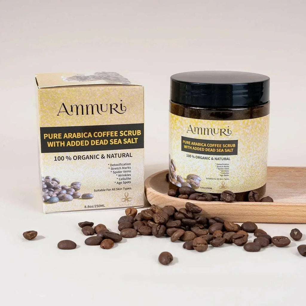 Organic Arabica Coffee Scrub Face Mask for Exfoliation & Glow | Ammuri-3