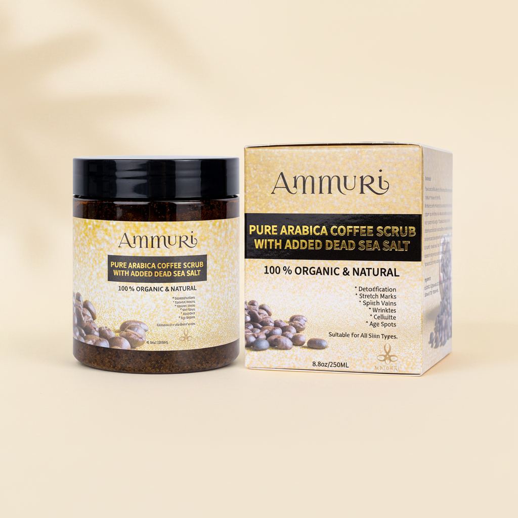 Organic Arabica Coffee Scrub Face Mask for Exfoliation & Glow | Ammuri-0