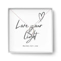 14K Silver Plated Necklace Love Heart Pave Pendant Necklace