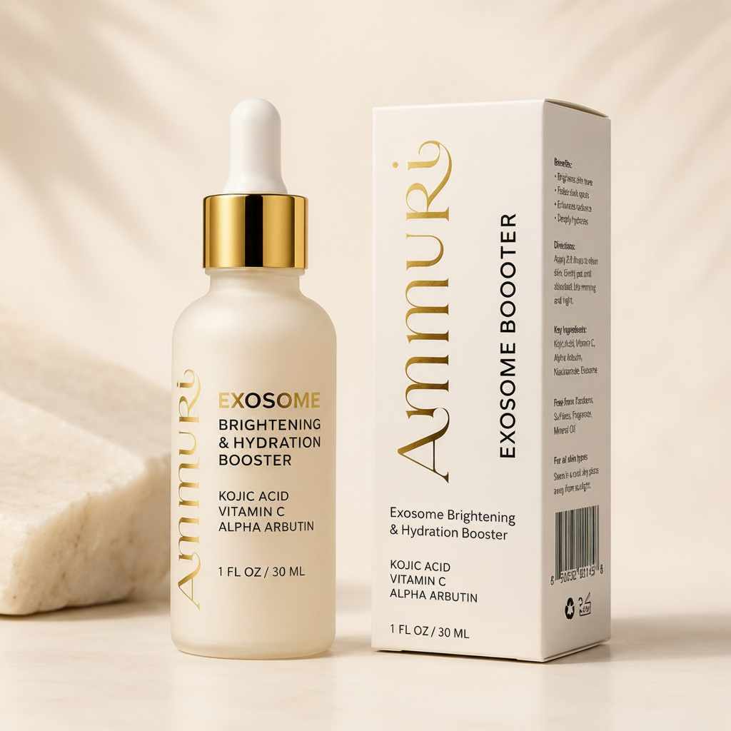 Exosome Brightening Booster Serum | Kojic Acid & Vitamin C | Ammuri Beauty-0