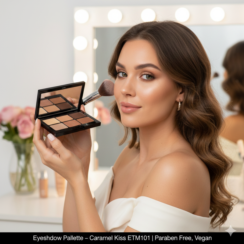 Eyeshadow Palette - Caramel Kiss ETM101 | Paraben Free, Vegan