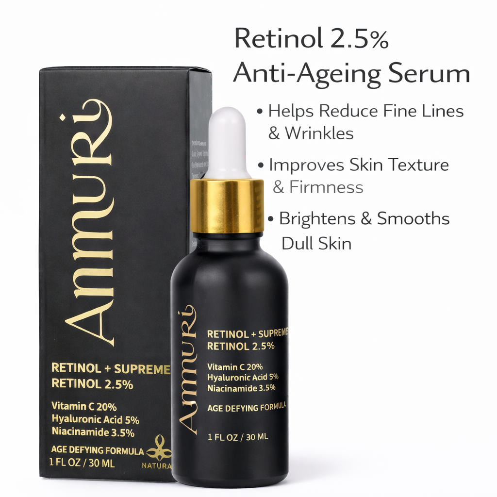 Pro-Retinol 2.5% Face Serum for Anti-Ageing & Skin Renewal | Ammuri-1