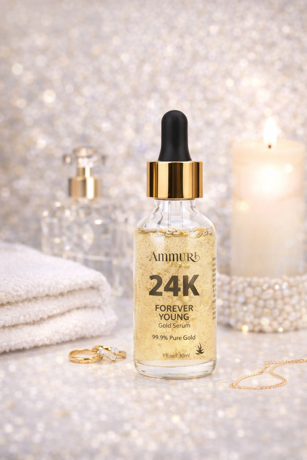 24K Gold Face Serum for Radiance & Anti-Ageing | Ammuri-0