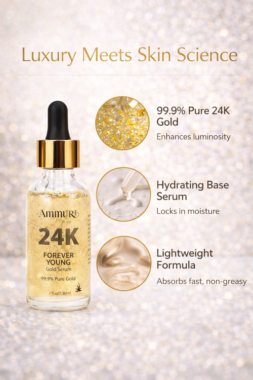 24K Gold Face Serum for Radiance & Anti-Ageing | Ammuri-1